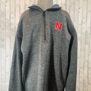 Nebraska Cornhusker Adidas1/4 zip up sweater